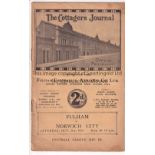 FULHAM - NORWICH 1931 Fulham home programme v Norwich, 31/10/1931, , fold, slight creasing, minor