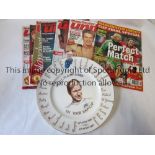 BOBBY CHARLTON / MANCHESTER UNITED A 10.5" fine bone china limited edition plate issued by Crown