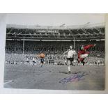 GEOFF HURST Colorized 16 x 12 photo, Geoff Hurst scoring England's fourth goal in their 4-2