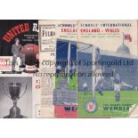 FOOTBALL PROGRAMMES Four programmes: Manchester United v Southampton 8/4/57 YC S-F 2nd Leg,