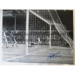 LIVERPOOL B/W 16 x 12 photo, Steve Heighway scoring his side's goal in a 2-1 defeat to Arsenal in