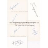 CRICKET A collection of 22 Cricket signatures all on individual blank cards containing West Indian