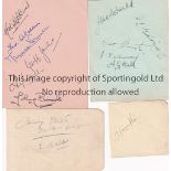 TOTTENHAM AUTOGRAPHS Four album sheets including Jimmy Elliott 1911-1919, F. Walden 1912-1923, A.