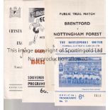 1960s FRIENDLIES Twenty one League and Non-League programmes for friendly games, mostly 50s, a few