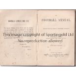 1871 FOOTBALL ANNUAL Exceedingly scarce 1871 Football Annual edited by Charles W Alcock , Honorary