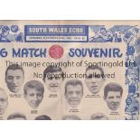 FOOTBALL NEWSPAPERS Five special International issues, South Wales Echo, Wales v England 12/10/