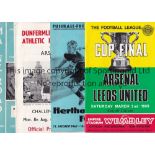 ARSENAL A collection of over 390 programmes with the majority being 1960's. Homes including