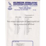OLDHAM A collection of 220+ Oldham Athletic single sheet homes 1982-2000 the vast majority