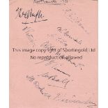 NORTHANTS - CRICKET Ten signatures on album sheet 1931, Northants CCC , signatures (ink) include