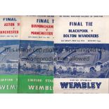 FA CUP FINALS Eight FA Cup Final programmes, 1953 (good), 56 (score on cover), 57 (slight fold),