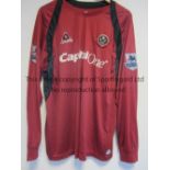 SHEFFIELD UNITED JERSEY Goalkeeper jersey worn by Paddy Kenny (Sheffield United), Barclays