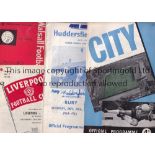 BURY Over 60 programmes from the 1960's. Over 40 homes 1959/60 - 1965/6 including v. Birmingham City