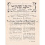 FULHAM - ROTHERHAM COUNTY 1921 Fulham home programme v Rotherham County, 26/3/1921, complete four