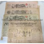 FOOTBALL TELEGRAPH Six copies of the Wellingborough Football Telegraph dated 3/10/1908, 1/4/1924,