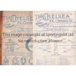 CHELSEA Two home programmes v. Middlesbrough 8/9/1928, tape on spine, very slightly marked, minor