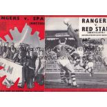 RANGERS - RED STAR / SPARTA 59 /60 Rangers home programme v Red Star Belgrade, 11/11/59, European