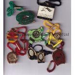 HORSE RACING Collection of metal badges relating to membership etc of various racecourses.