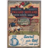 ENGLAND - SCOTLAND 1932 England home programme v Scotland, 9/4/1932 , at Wembley, score noted.