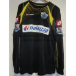 QPR JERSEY Goalkeeper jersey worn by Paddy Kenny, QPR goalkeeper between 2010 and 2012. Black with