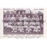 NORWICH 1908-09 Norwich team group postcard, 1908-09, players named beneath, issued by Chas