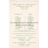 CARLISLE - CELTIC 69 Carlisle United matchcard programme v Celtic 2/8/69, strong Celtic side with