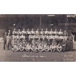 NORWICH 1936-37 Norwich team group postcard, 1936-37, issued by Swains, slightly creased.. Fair-