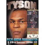 BOXING Official programme for the fight at MEN Arena in Manchester between Mike Tyson and Julius