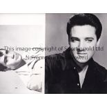 ELVIS PRESLEY Two glossy Black & White photos of Elvis Presley with Decca Record Company Limited