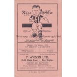 NEW BRIGHTON V DARLINGTON 1949 Programme for the League match at New Brighton 15/1/1949, slightly