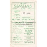 BLYTH - TORQUAY 54 Blyth Spartans home programme v Torquay United, 11/12/54, FA Cup, slight fold.