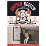 FERGUSON FIRST 86 Manchester United home programme v QPR, 22/11/86, the first Manchester United home