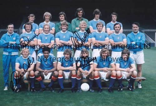 MANCHESTER CITY 1966 - 1976 Six photos, all measuring 12 x 8, showing a 1969 squad with various