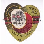 SHARPE - VALE of LEVEN Sharpe card "Well Run Vale of Leven" , Vale of Leven were formerly in the