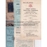 HORSERACING A small miscellany including 7 racecards, Lingfield 13/4/1927, Kempton 18/4/1927,