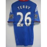 JOHN TERRY- CHELSEA Chelsea blue short sleeve John Terry match worn shirt, signed by John Terry 26