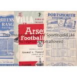 1950's/60's Ninety programmes from the early 1950's to the mid 1960's to include matches at