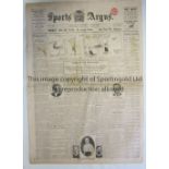 FA CUP FINAL 1926 The Birmingham " Sports Argus Newspaper" dated 17th April 1926 previewing the FA