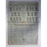FA CUP FINAL 1931 The Birmingham " Sports Argus Newspaper" dated 25th April 1931 reporting on the FA