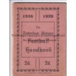 TOTTENHAM 1928-29 Tottenham handbook, 1928/29, 52 pages, a few results noted on fixture list.