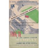 1947 CUP FINAL Official programme, 1947 Cup Final, Burnley v Charlton, very slight staple rusting,
