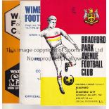 EX-LEAGUE Twenty programmes involving clubs who departed the League at one time or another