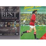 GEORGE BEST Programme plus an unopened DVD of the match George Best X1 v International X1 8/8/1988