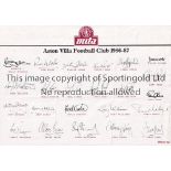 FOOTBALL AUTOGRAPH SHEETS Fifty six pre-printed autograph sheets, with 40 clubs represented,