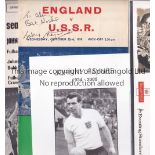 JOHNNY HAYNES Seven items relating to Johnny Haynes, 2 with original signatures. Programmes