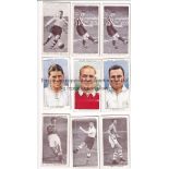 CIGARETTE CARDS Circa 100 cards , 1930s , part sets, Association Footballers , 2 issued by