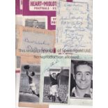 AUTOGRAPHS Four black & white photos pasted to blank paper all with signatures of Tommy Walker (