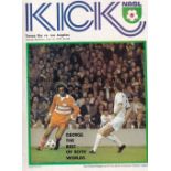 GEORGE BEST Programme Los Angeles Aztecs v Tampa Bay Rowdies 13/7/1977. George Best played for The