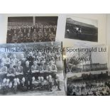 NORWICH Collection of three large original photographs, mounted picture of Norwich players and