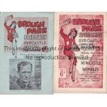 NEWCASTLE SPEEDWAY Two home programmes v. Wembley 14/10/1946 and Bristol 18/8/1947. Both are very