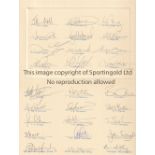 ENGLAND / IRELAND / RUGBY AUTOGRAPHS Two foldover cards for the Test match in Dublin on 20/3/1993